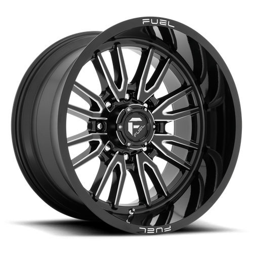 Fuel Off-Road Clash Wheel | 22x12 | -44mm | 8x180 Bolt Pattern - Gloss Black Milled
