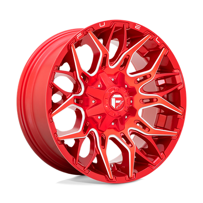 Fuel Off-Road Twitch Wheel | 22x12 | -44mm | 8x170 Bolt Pattern - Candy Red Milled