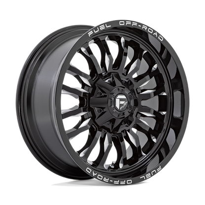 Fuel Off-Road Arc Wheel | 5x5/5x5.5 (5x127/5x139.7) Bolt Pattern - Gloss Black Milled / 20x10 / -18mm (4.79" BS)