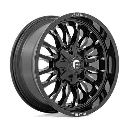Fuel Off-Road Arc Wheel | 8x170 Bolt Pattern - Gloss Black Milled / 20x9 / +1mm (5.04" BS)