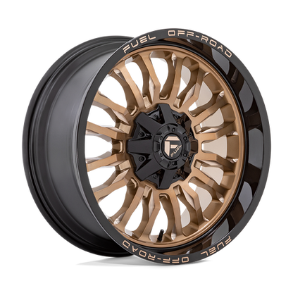 Fuel Off-Road D797 Arc Wheel | 6x5.5 (6x139.7) Bolt Pattern - Platinum Bronze w/ Black Lip / 20x9 / +1mm (5.04" BS)