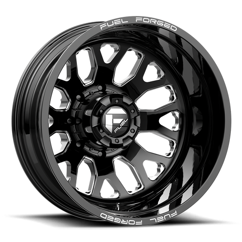 Fuel Off-Road FF19D Wheel | 8x200 Bolt Pattern - Gloss Black Milled / 20x8.25 / -202mm (-3.33" BS)