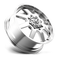 Fuel Off-Road FF09D Wheel | 10x225 Bolt Pattern - Polished / 24x8.25 / -225mm (-4.23" BS)