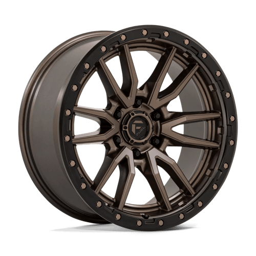 Fuel Off-Road Rebel Wheel | 20x9 | +1mm | 6x5.5 (6x139.7) Bolt Pattern - Matte Bronze Black Bead Ring