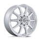Fuel Off-Road Circuit Dually Wheel | 24x8.25 | +105mm | 8x210 Bolt Pattern - Gloss Silver w/ Machined Face