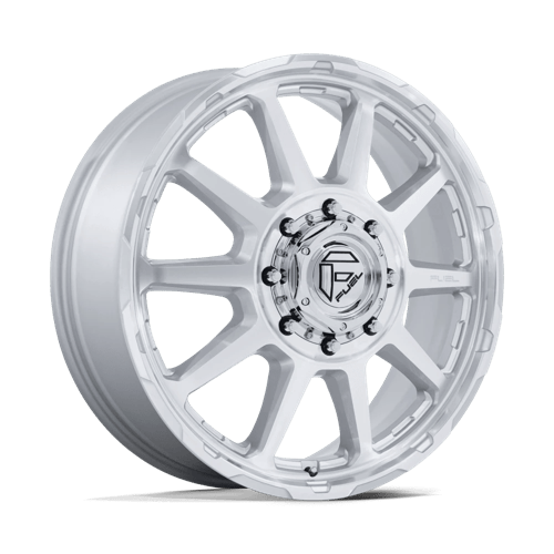 Fuel Off-Road Circuit Dually Wheel | 24x8.25 | +105mm | 8x210 Bolt Pattern - Gloss Silver w/ Machined Face