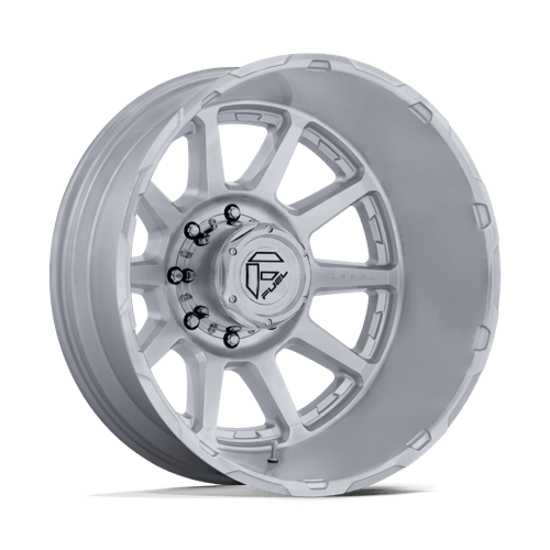 Fuel Off-Road Circuit Dually Wheel | 8x200 Bolt Pattern - Gloss Silver w/ Machined Face / 24x8.25 / -202mm (-3.33" BS)