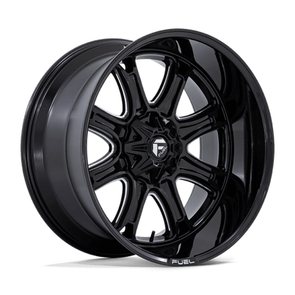 Fuel Off-Road Darkstar Wheel | 6x135/6x5.5 (6x135/6x139.7) Bolt Pattern - Gloss Black Milled / 20x9 / +1mm (5.04" BS)