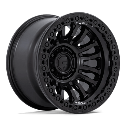 Fuel Off-Road FC125 Rincon Beadlock Wheel | 6x5.5 (6x139.7) Bolt Pattern - Blackout / 17x9 / -38mm (3.5" BS)