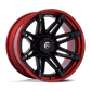 Fuel Off-Road FC401 Brawl Wheel | 8x180 Bolt Pattern - Matte Black w/ Candy Red Lip / 20x10 / -18mm (4.79" BS)