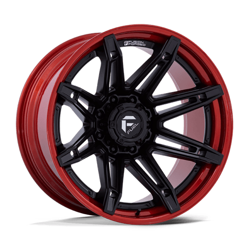 Fuel Off-Road FC401 Brawl Wheel | 6x135 Bolt Pattern - Matte Black w/ Candy Red Lip / 20x10 / -18mm (4.79" BS)