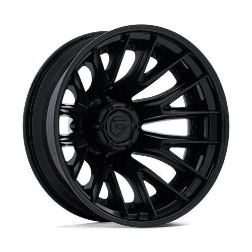 Fuel Off-Road Catalyst Dually Wheel | 22x8.25 | -202mm | 8x200 Bolt Pattern - Matte Black w/ Gloss Black Lip