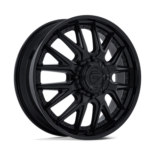 Fuel Off-Road Catalyst Dually Wheel | 22x8.25 | +105mm | 8x210 Bolt Pattern - Matte Black w/ Gloss Black Lip