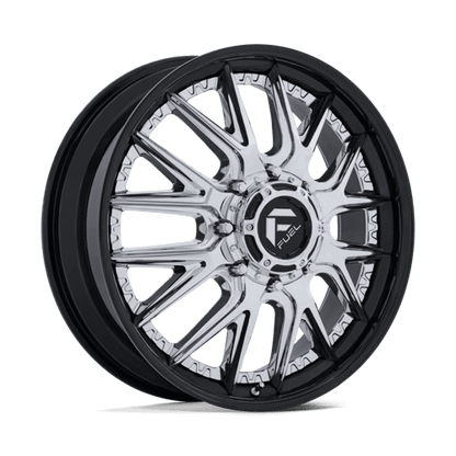Fuel Off-Road Catalyst Dually Wheel | 24x8.25 | +105mm | 8x210 Bolt Pattern - Chrome w/ Gloss Black Lip