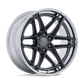 Fuel Off-Road FC408 Flight Wheel | 6x5.5 (6x139.7) Bolt Pattern - Gloss Gunmetal w/ Chrome Lip / 20x9 / +1mm (5.04" BS)