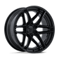 Fuel Off-Road FC408 Flight Wheel | 6x5.5 (6x139.7) Bolt Pattern - Matte Black w/ Gloss Black Lip / 20x9 / +1mm (5.04" BS)