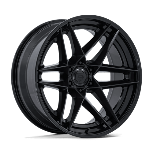 Fuel Off-Road FC408 Flight Wheel | 6x5.5 (6x139.7) Bolt Pattern - Matte Black w/ Gloss Black Lip / 20x9 / +1mm (5.04" BS)