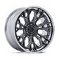 Fuel Off-Road FC409 Hive Wheel | 6x5.5 (6x139.7) Bolt Pattern - Gloss Gunmetal w/ Chrome Lip / 20x9 / +1mm (5.04" BS)