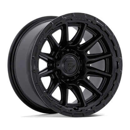 Fuel Off-Road FC866 Piston Wheel | 6x5.5 (6x139.7) Bolt Pattern - Blackout w/ Gloss Black Lip / 17x8.5 / +25mm (5.73" BS)