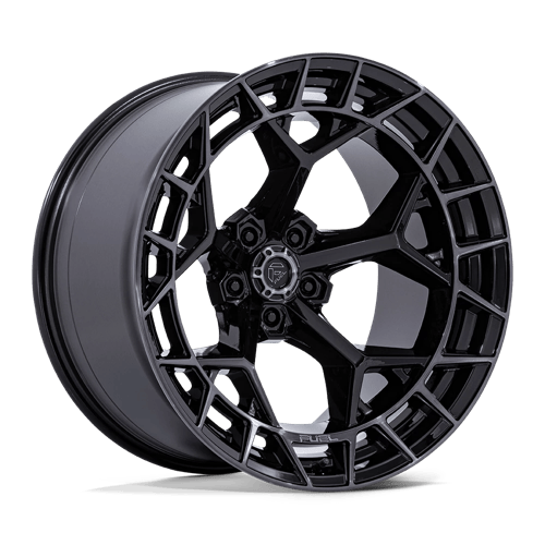 Fuel Off-Road FC873 Charger Wheel | 5x5 (5x127) Bolt Pattern - Gloss Black Brushed Dark Tint / 22x12 / -44mm (4.77" BS)