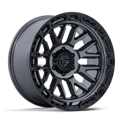 Fuel Off-Road FC890 Rail Wheel | 6x5.5 (6x139.7) Bolt Pattern - Gloss Gunmetal w/ G-BLK Lip / 17x9 / -12mm (4.53" BS)
