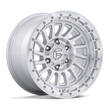 Fuel Off-Road FC897 Havoc Wheel | 6x5.5 (6x139.7) Bolt Pattern - Gloss Silver w/ Machined Face / 17x9 / -12mm (4.53" BS)
