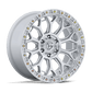 Fuel Off-Road FC901 Talon Wheel | 5x5 (5x127) Bolt Pattern - Gloss Silver w/ Machined Face / 17x9 / +1mm (5.04" BS)