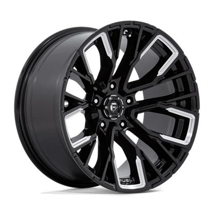 Fuel Off-Road Rebar Wheel | 5x5.5 (5x139.7) Bolt Pattern - Gloss Black Milled / 20x10 / -18mm (4.79" BS)