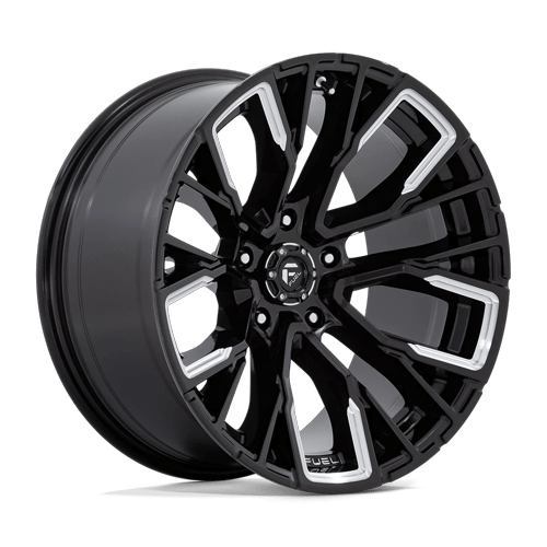 Fuel Off-Road Rebar Wheel | 5x5 (5x127) Bolt Pattern - Gloss Black Milled / 20x10 / -18mm (4.79" BS)