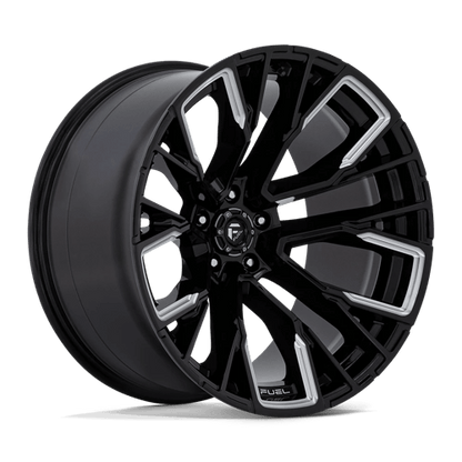 Fuel Off-Road Rebar Wheel | 22x12 | -44mm | 5x5.5 (5x139.7) Bolt Pattern - Gloss Black Milled