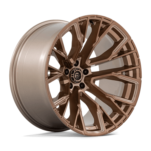 Fuel Off-Road Rebar Wheel | 5x5 (5x127) Bolt Pattern - Platinum Bronze Milled / 22x12 / -44mm (4.77" BS)
