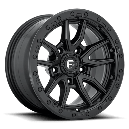Fuel Off-Road Rebel Wheel | 5x5 (5x127) Bolt Pattern - Matte Black / 17x9 / -12mm (4.53" BS)