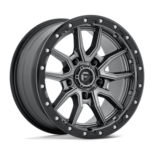 Fuel Off-Road Rebel Wheel | 5x5 (5x127) Bolt Pattern - Matte Gunmetal Black Bead Ring / 17x9 / +1mm (5.04" BS)