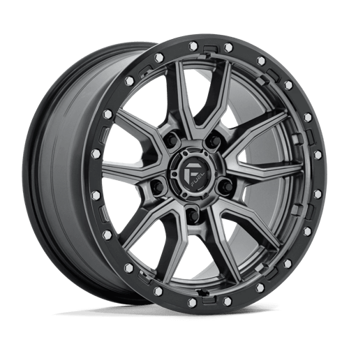 Fuel Off-Road Rebel Wheel | 5x5 (5x127) Bolt Pattern - Matte Gunmetal Black Bead Ring / 18x9 / +1mm (5.04" BS)