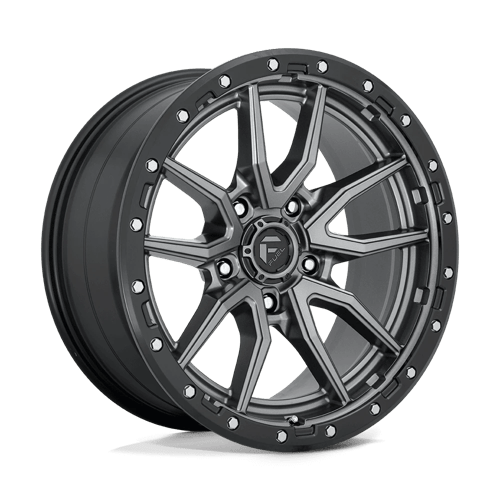 Fuel Off-Road Rebel Wheel | 5x150 Bolt Pattern - Matte Gunmetal Black Bead Ring / 20x9 / +1mm (5.04" BS)