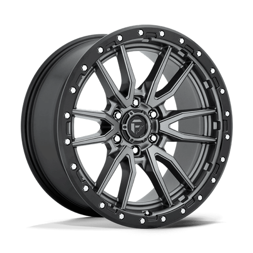 Fuel Off-Road Rebel Wheel | 20x9 | +20mm | 6x5.5 (6x139.7) Bolt Pattern - Matte Gunmetal Black Bead Ring
