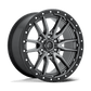Fuel Off-Road Rebel Wheel | 6x135 Bolt Pattern - Matte Gunmetal Black Bead Ring / 20x9 / +20mm (5.79" BS)