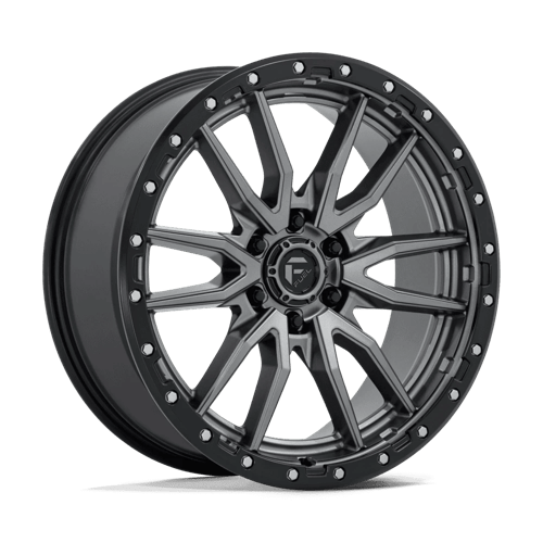 Fuel Off-Road Rebel Wheel | 6x135 Bolt Pattern - Matte Gunmetal Black Bead Ring / 22x9 / +20mm (5.79" BS)