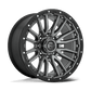Fuel Off-Road Rebel Wheel | 8x170 Bolt Pattern - Matte Gunmetal Black Bead Ring / 22x10 / -18mm (4.79" BS)