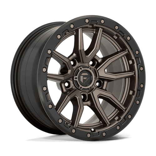 Fuel Off-Road Rebel Wheel | 5x5 (5x127) Bolt Pattern - Matte Bronze Black Bead Ring / 17x9 / -12mm (4.53" BS)