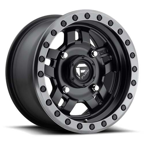 Fuel Off-Road Anza UTV Wheel | 4x156 Bolt Pattern - Matte Black Gun Metal Ring / 14x7 / +13mm (4.51" BS)