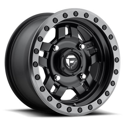 Fuel Off-Road D557 Anza UTV Wheel | 4x110 Bolt Pattern - Matte Black Gun Metal Ring / 14x7 / +13mm (4.51" BS)