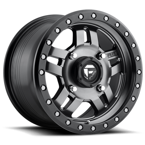Fuel Off-Road Anza UTV Wheel | 4x156 Bolt Pattern - Matte Gunmetal Black Bead Ring / 14x7 / +13mm (4.51" BS)