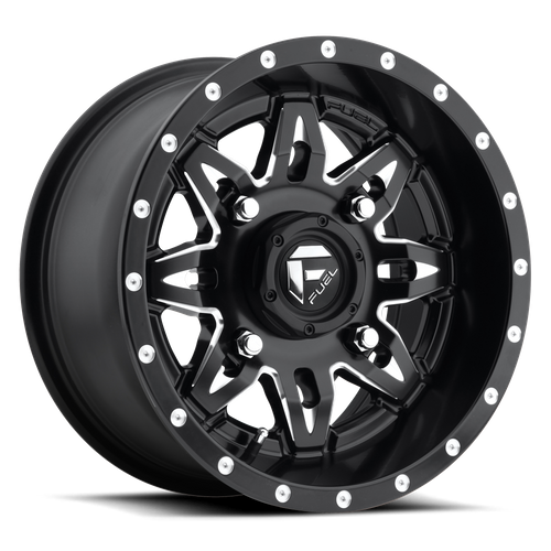 Fuel Off-Road D567 Lethal UTV Wheel | 4x156 Bolt Pattern - Matte Black Milled / 14x7 / +13mm (4.51" BS)