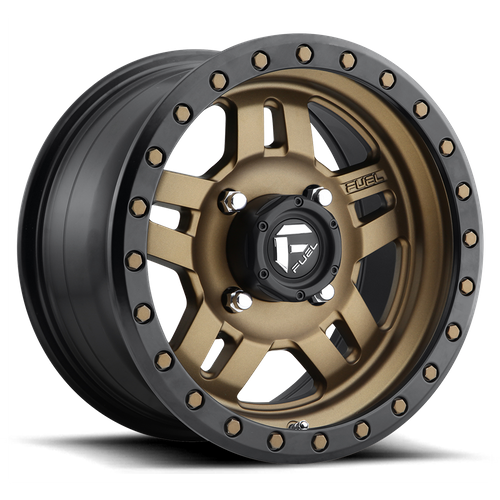 Fuel Off-Road Anza UTV Wheel | 4x156 Bolt Pattern - Matte Bronze Black Bead Ring / 14x7 / +13mm (4.51" BS)
