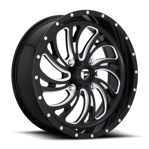 Fuel Off-Road Kompressor Wheel | 22x7 | +13mm | 4x156 Bolt Pattern - Gloss Black Milled