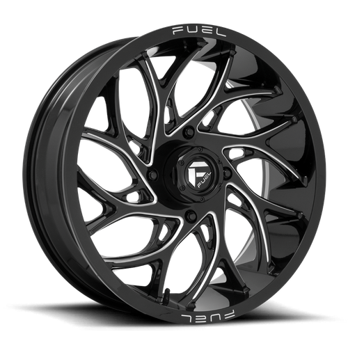 Fuel Off-Road Runner UTV Wheel | 4x137 Bolt Pattern - Gloss Black Milled / 20x7 / +13mm (4.51" BS)