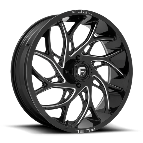 Fuel Off-Road Runner UTV Wheel | 4x137 Bolt Pattern - Gloss Black Milled / 24x7 / +13mm (4.51" BS)