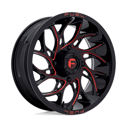 Fuel Off-Road Runner UTV Wheel | 4x137 Bolt Pattern - Gloss Black Milled Candy Red / 18x7 / +13mm (4.51" BS)