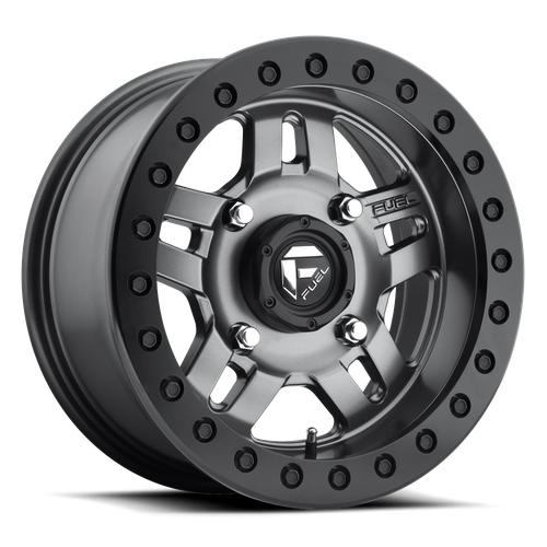 Fuel Off-Road D918 Anza UTV Beadlock Wheel | 4x137 Bolt Pattern - Matte Gunmetal / 15x7 / +13mm (4.51" BS)